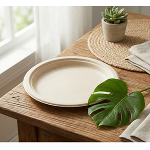 Plato Ecológico de Bagazo Biodegradable de Pulpa de Caña de Azúcar Desechable para Restaurantes, Comida para Llevar, Catering y Fiestas - Product Image 5