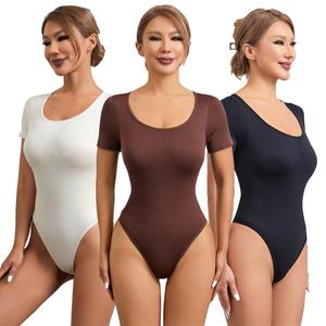 Özel logo tam vücut şekillendirici tek parça yüksek sıkıştırma colomslimming as zayıflama Shapewear kuşaklar karın kontrol Bodysuit kadınlar için - Product Image 5