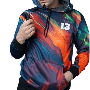 Sudaderas con capucha y sudaderas deportivas para hombre personalizadas Sublimación de método de tejido de punto impermeable y anticontracción - Product Image 1