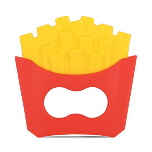 Mordedor de silicona con forma de hombre de jengibre para bebés de 3 meses en adelante, unisex, con forma de comida - Product Image 2