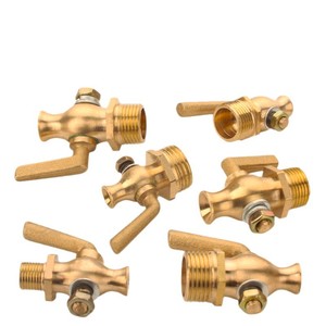 Válvulas de drenaje marinas de cobre con boquilla recta y rosca macho para piezas de repuesto de construcción naval - Product Image 1