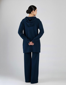 Borong Pukal Kilang Jahit Pukal OEM Casual Autumn Stretch Muslimah Sports Hoodie Labuh Ex-factory Price Menutup Aurat Consistent - Product Image 5