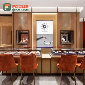 Custom Jewelry Display Case Laminated Finish Jewelry Shop Glass Showcase - Product Image 3