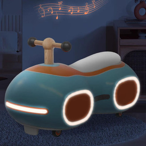 Juguete deslizante con forma de coche de cacahuete para niños pequeños con luces, color azul, a partir de 12 meses - Product Image 2