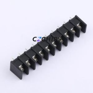 MX35S-8.25-10P-BK01-Cu-S-A Barrier Terminal Block Through hole,P=8.25mm Connector Two Sides 8.25mm 1x10P Straight Pin - Product Image 1