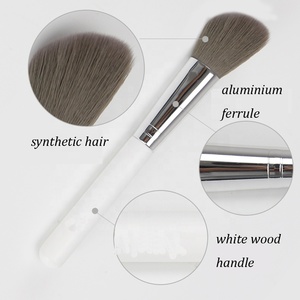18 pcs viso personalizzato il tuo logo del campione unico di qualità professionale migliore bianco insieme di spazzola di trucco di marca con il marchio 18 pcs make up brush - Product Image 3