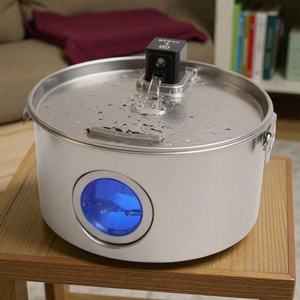 Bebedero para Perros y Gatos de Acero Inoxidable 304 de 12L, Fácil de Desmontar, Duradero, con Sensor, Ventana de Nivel de Agua y Sistema de Filtración - Product Image 1