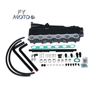 CNC Billet Endtank EVO MAX CORE Siyah Gen <span class=keywords><strong>2</strong></span> B58 Şarj Hava Soğutucu Emme Manifoldu BMW M340i B58 G20 G29 Supra A90 3.0T 2020+ için - Product Image 1