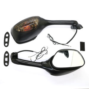 Rétroviseurs convexes à clignotants à LED pour rétroviseurs latéraux de moto 2006-2015 <span class=keywords><strong>GSXR</strong></span> <span class=keywords><strong>600</strong></span> 750 Matériau plastique - Product Image 1