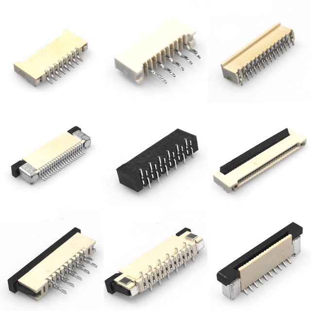 1.0mm Pitch SMT ZIF Vertical Type High Temperature Restiance FPC/FFC Connectors