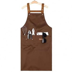 Tablier Imperméable et Anti-Huile en Toile 100% Coton avec Logo et Impression Intégrale, avec Poche, pour Cuisines Domestiques, Cadeaux Promotionnels Personnalisés - Product Image 6