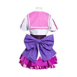 Vente en gros joli <span class=keywords><strong>Derby</strong></span> Costume Lycée Uniforme Tenue Violet Marin Lolita Robe Semaine Spéciale Anime Cosplay Costumes - Product Image 5