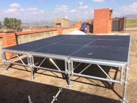 Escenario Móvil Impermeable de Cierre Rápido y Bajo Costo, Plataforma de Aluminio para Eventos y Conciertos