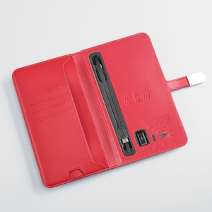 Hot Sale Multi-function Charging Leather Wallet Power Bank Smart Mobile Power Clutch Bag Rechargeable Wallet - Product Image 5