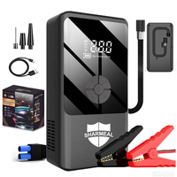 Sharmeal OEM&ODM Démarreur de Batterie de Voiture Portable 12V 2000A 8000mAh avec Pompe à Air et Power Bank