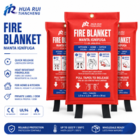 Couverture anti-feu en fibre de verre OEM pour la protection d'urgence à la maison et en cuisine, taille personnalisée, emballage avec logo, fabricant en gros