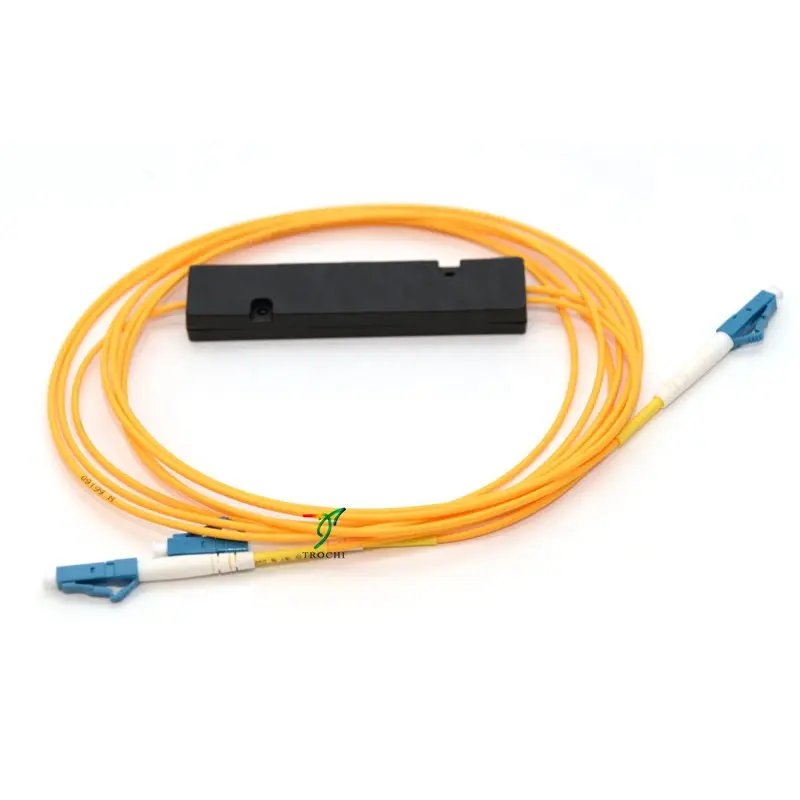 Pemisah serat optik SC APC, 1x2 1x4 1x8 PLC SM kabel optik 2 cara LGX PCL splitter