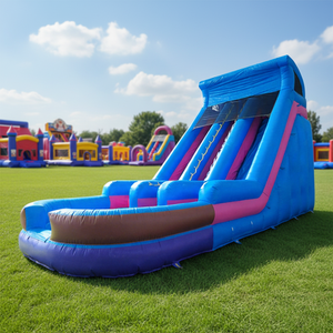 Équipement de terrain de jeux commercial personnalisé WINSUN, toboggan gonflable en PVC de couleur personnalisée, château gonflable, parc de trampolines - Product Image 1