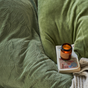 नक्काशीदार मखमली बुना हुआ 400tc पर्यावरण के अनुकूल टिकाऊ लुभावनी बिस्तर चादरें नकली - Product Image 5