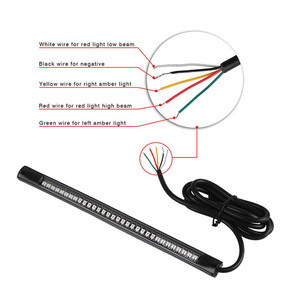 <span class=keywords><strong>Feu</strong></span> de <span class=keywords><strong>stop</strong></span> et <span class=keywords><strong>clignotant</strong></span> LED pour motos, bandeau pour feux, pièces détachées, universel, flexible, 48 pouces - Product Image 4
