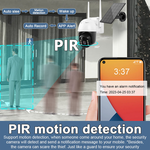 SUnivision 4MP 2K HD Năng Lượng Mặt Trời An Ninh Hệ Thống <span class=keywords><strong>Camera</strong></span> Ptz Ngoài Trời 4G IP Không Dây PIR Cho Nhà Hoặc Kinh Doanh CCTV Mạng Máy Ảnh - Product Image 5