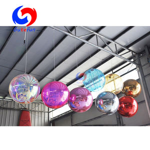 La plus nouvelle luminosité brillance sphère gonflable miroir boule ballon réfléchissant avec taille personnalisée maison jardin ornement décoration - Product Image 1