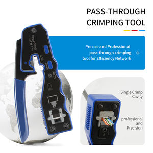 <span class=keywords><strong>Pince</strong></span> à <span class=keywords><strong>Sertir</strong></span> Facile Traversante pour Connecteurs Cat6 RJ45, Outil Réseau Lan - Product Image 3