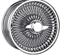 Jantes en fil d'acier chromé doré 13x7 14x7 à rayonnage droit 100 rayons REV STD FWD avec moyeu à vis et spinner