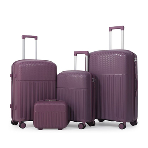 Ensemble de bagages de luxe nouvelle mode grande capacité en PP, 3 pièces (20, 24, 28 pouces) avec serrure et fermeture éclair - Product Image 5