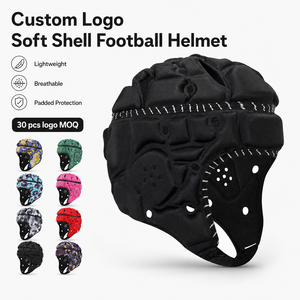 Casque de football souple personnalisé YOUNGSON avec logo, léger, respirant et rembourré, pour le rugby, le football américain 7v7 et le soccer, ergonomique - Product Image 4