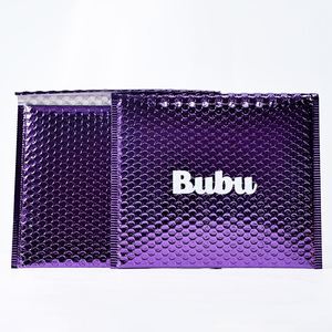 Bolsa de Burbujas de PP Impermeable con Refuerzo Lateral Morado y Sello Autoadhesivo para Envío Logístico, Embalaje de Regalos, Electrónicos y Cosméticos - Product Image 5