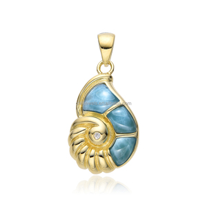 Colgante de Larimar Natural Premium, Joyería Auténtica de Piedra del Mar Caribe al por Mayor - Product Image 4