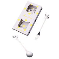 Ensemble de cuillères et fourchettes en métal durable en forme de plomb, idéal pour le café, les desserts, la vaisselle de table, la cuisine et les cafés