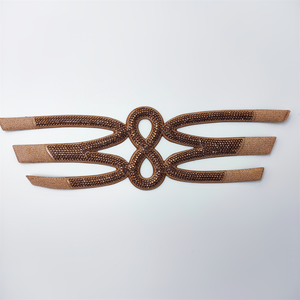 Accessoires supérieurs de chaussure série de strass EVA Sandale décorée de diamants durcis à la chaleur Bande avant supérieure Mode semi-finie - Product Image 3