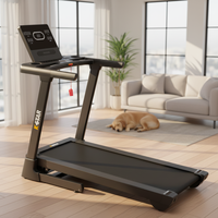 Treadmill Lipat Kstar dengan Pengaturan Kecepatan Elektrik, Layar LED, dan Kemiringan Otomatis 15% untuk Penggunaan di Rumah