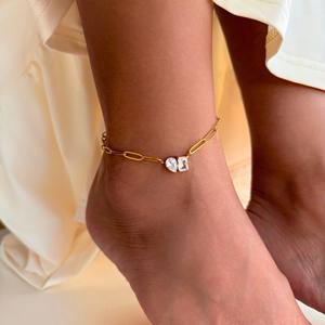 मिगर्दन गर्म वाटरप्रूफ गहने स्रोत 18k सोने की प्लेटेड स्टेनलेस स्टील टड बोहो फैशन आंसू ड्रॉप क्यूबिक ज़िरकोनिया पैपकर्लिप - Product Image 3