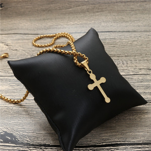 <b>Cross</b> Pendant Necklace Stainless Steel Unisex Gift Jewelry - Product Image 4