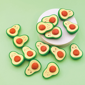 Goma de Borrar Creativa con Forma de Aguacate Kawaii para Lápiz, Artículos de Papelería para Estudiantes, Suministros Escolares y de Oficina, Regalo para Niños - Product Image 3