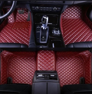 Alfombrillas de Cuero de Lujo para Automóvil, Juego de 4 Piezas para <span class=keywords><strong>Audi</strong></span> y Honda, Diseño Antideslizante con Punzonado, 3.5 mm de Grosor - Product Image 3
