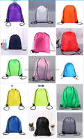 Sac à dos à cordon en polyester personnalisé 2026 YCH, sac de rangement pour chaussures de sport, sac de transport portable pour la gym, unisexe, minimaliste