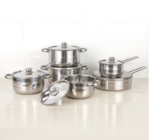 Cookware Set on Promotion 12 Pcs Stainless Steel Cookware Set with Induction Compatible · image 3