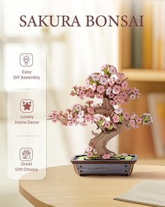 Kit de Construcción de Modelo de Bonsái de Sakura en Madera 3D para Manualidades, Decoración del Hogar para Adultos - Product Image 2