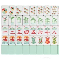 Jeu de société et de fête Yunduo Collection Palmier Royal Vert Menthe 160 pièces – Tuiles de Blackjack de luxe en acrylique pour loisirs et divertissement