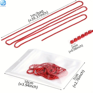 Coloré cristal strass chaîne garniture vêtement métal griffe tasse chaîne ForDIY robe de mariée bijoux accessoires coudre sur strass - Product Image 4