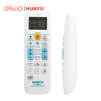 Control Remoto Universal para Aire Acondicionado HUAYU K-1089E+L Blanco, Compatible con Todas las Principales Marcas