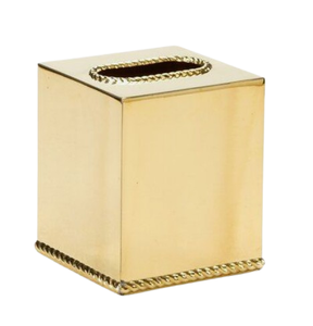 Caja de pañuelos de Metal decorativa, encimera de cocina, sala de estar, multiusos, Metal, acabado dorado, forma cuadrada, servilletero de mesa - Product Image 4