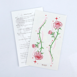Ultimo 105x60MM adesivi di bellezza del <span class=keywords><strong>tatuaggio</strong></span> incandescente nel buio farfalla fiori luminosi tatuaggi temporanei per donne ragazze - Product Image 3