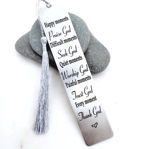 Cảm hứng khắc thăng hoa nhôm bạc thép đồng không gỉ steele tùy chỉnh kim loại Bookmark - Product Image 1