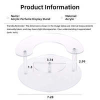 Présentoir à 3 niveaux en acrylique de 4 mm pour parfums, desserts, cupcakes – Organiseur de bureau