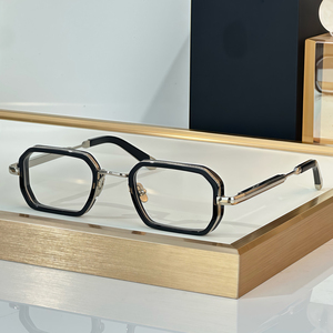 Lunettes <span class=keywords><strong>de</strong></span> <span class=keywords><strong>lecture</strong></span> optiques plates rétro <span class=keywords><strong>de</strong></span> luxe pour hommes et femmes avec protection anti-lumière bleue, monture métallique, lunettes optiques <span class=keywords><strong>de</strong></span> créateur tendance - Product Image 6